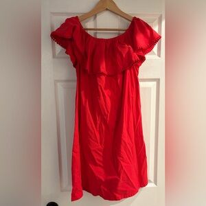 Colleen Lopez Strapless Red Dress